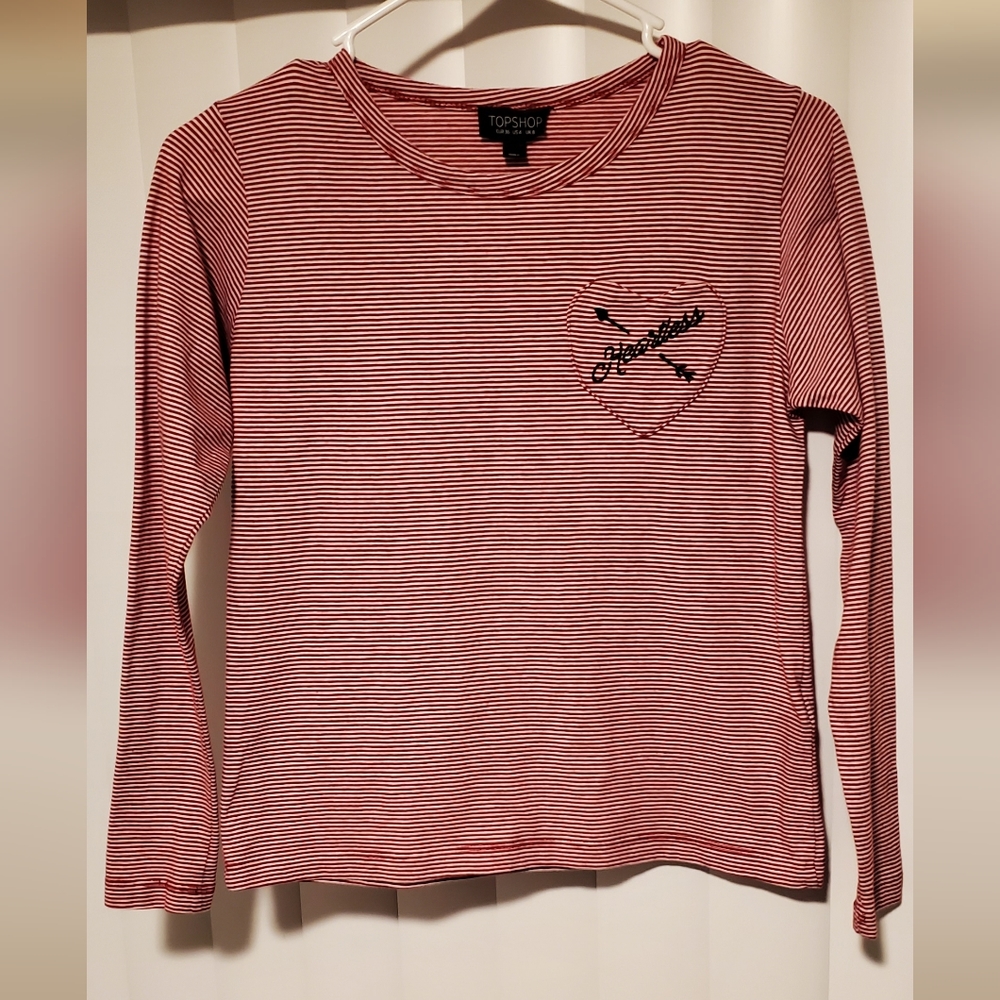 Heartless long sleeve striped shirt
